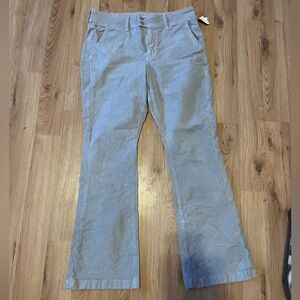 American Eagle Outfitters Light Gray Corduroy Pants size 14 women’s
